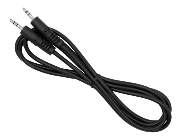 Cable auxiliar 3.5mm estereo de 1.8m Negro