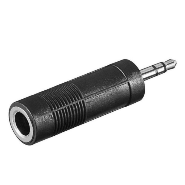 Adaptador de plug 3.5mm a jack 6.3mm estéreo