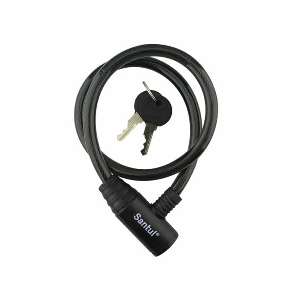 Candado de cable de Acero 3/8" Largo 65cm con llave