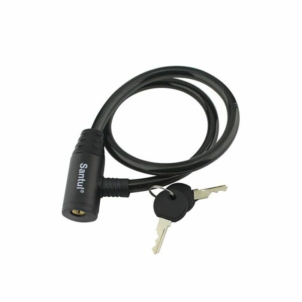 Candado de cable de Acero 3/8" Largo 65cm con llave