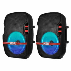 Kit de 2 Bocinas Activas Kaiser de 8" con Microfono