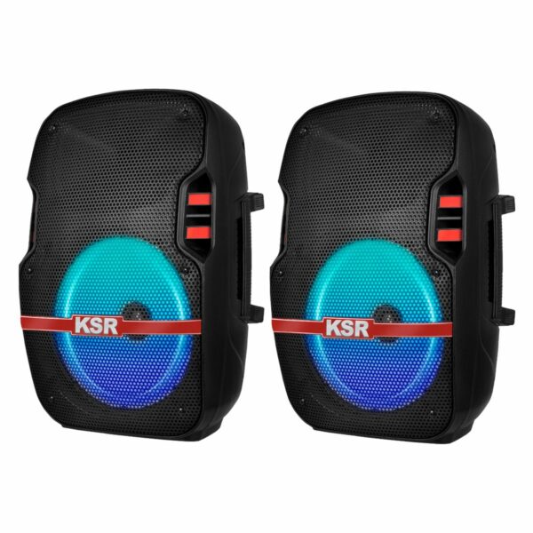 Kit de 2 Bocinas Activas Kaiser de 8" con Microfono