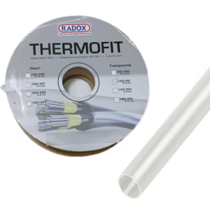 Rollo 20m Thermofit de 3/32" 2.4mm Termoretractil Transparente