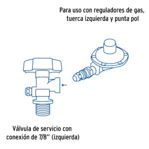 Cilindro portatil para gas LP, 20kg (44lb) Foset