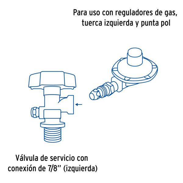 Cilindro portatil para gas LP, 20kg (44lb) Foset