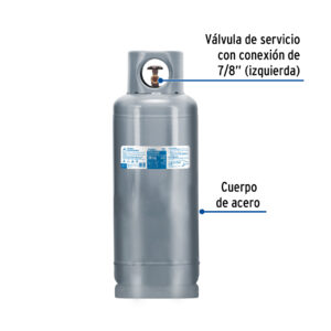 Cilindro portatil para gas LP, 20kg (44lb) Foset