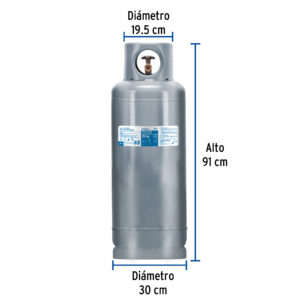 Cilindro portatil para gas LP, 20kg (44lb) Foset