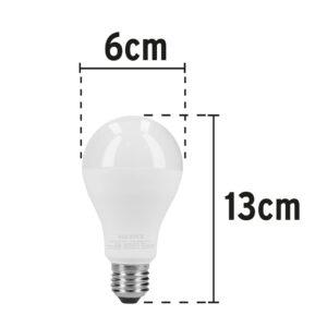 Lampara de LED, A19, 18 W, luz de dia