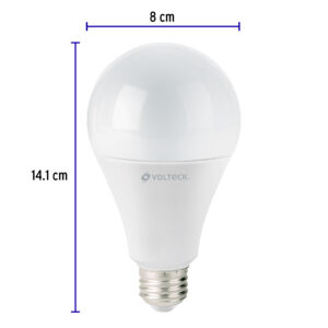 Lampara de LED, A19, 18 W, luz de dia