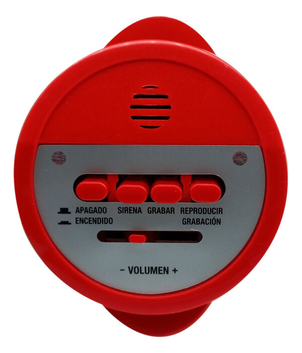 Megáfono Con Grabador Reproductor Sirena Recargable 6"