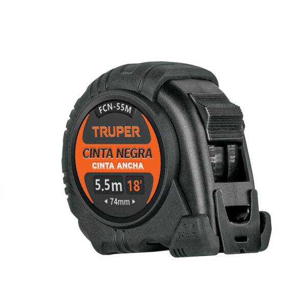 Flexometro Cinta Negra 5.5m Ancho de 27mm