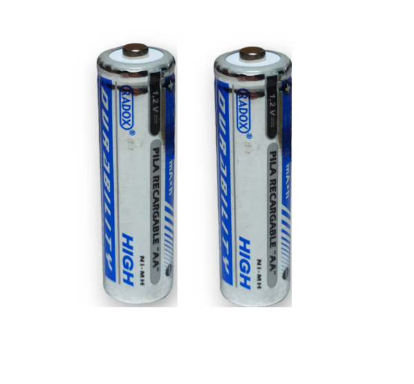 Par de pilas recargables AA NiMH 1800mAh