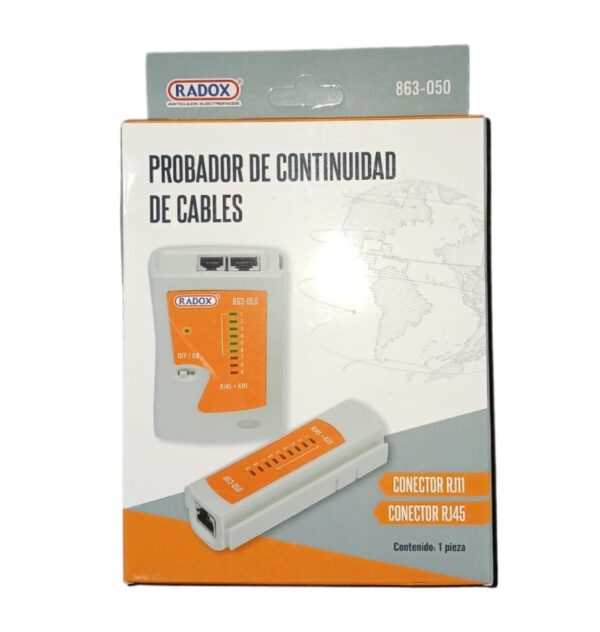 Probador de Continuidad de Cables RJ45 RJ11