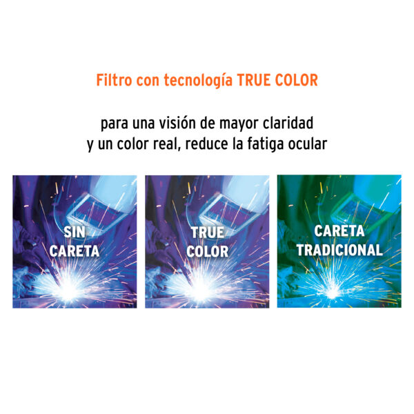 Careta digital para soldar, sombra 9 a 13, Truper Expert