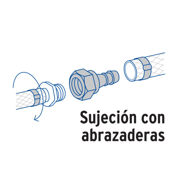 Conector Manguera Insercion Rosca Interior 1" x 1"