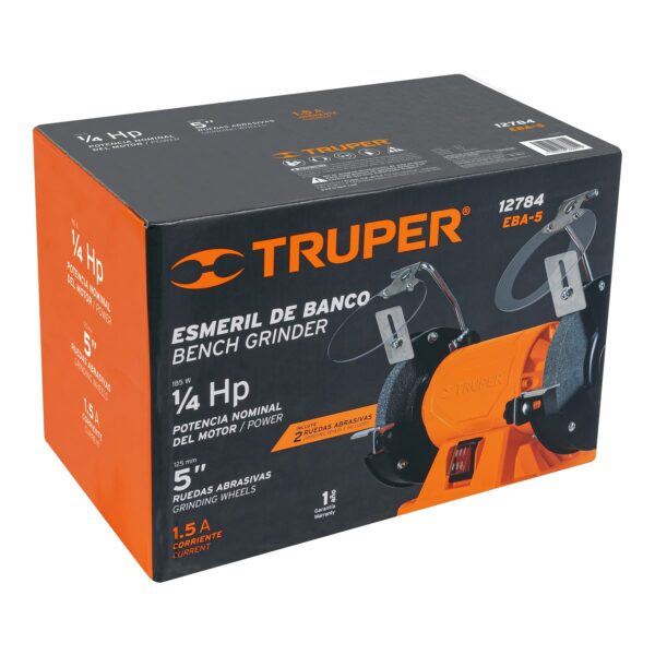 Esmeril de banco de 5" de 1/4 Hp 185w Truper