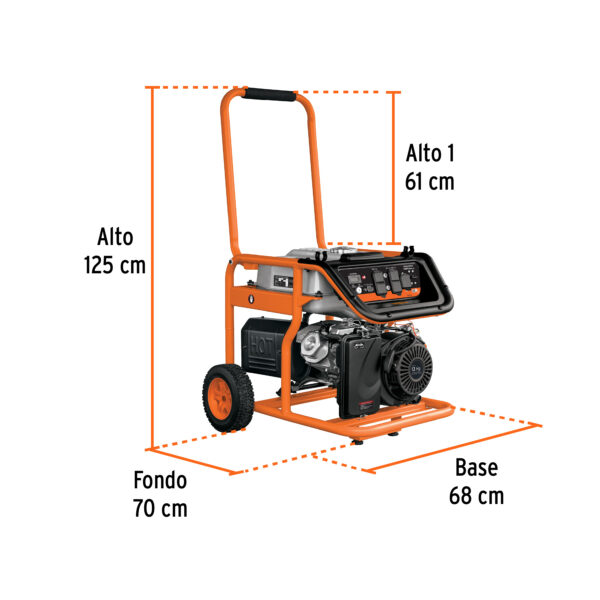 Generador electrico a gasolina, 5,500 W