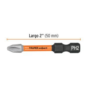 Puntas de Impacto Cruz Phillips PH2 de 2