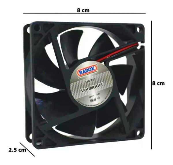 Ventilador de plastico 4" de 12v