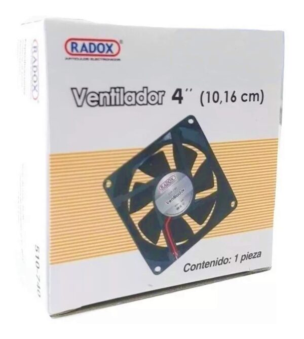 Ventilador de plastico 4" de 12v