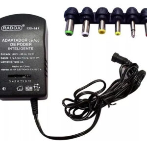 Eliminador Adaptador Universal Regulable de 3v a 12v de 1.2A