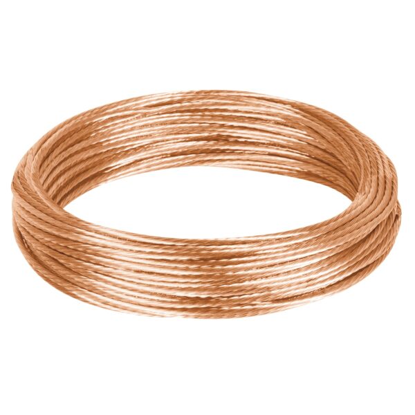 Cable cobre desnudo calibre 10 AWG, 25 m