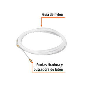 Guia de nylon para cable 10m