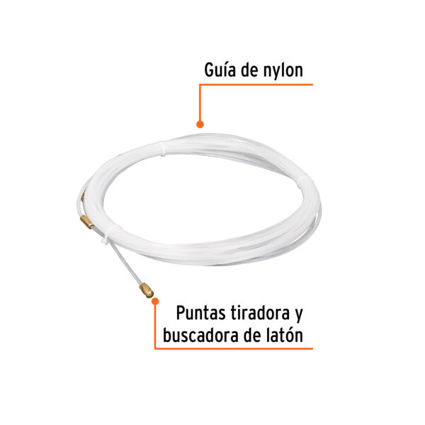 Guia de nylon para cable 10m