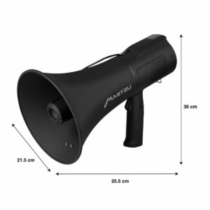 Megafono Recargable 25wrms Alcance Maximo 800m
