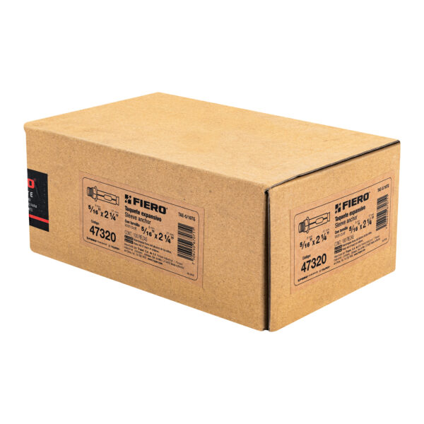 Taquete de expansion, 5/16" con tornillo, caja 100 piezas