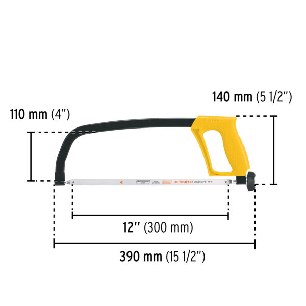 Arco de solera para segueta 12" Pretul