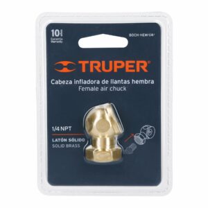 Inflador llantas cabeza sencilla hembra cuerda 1/4 NPT