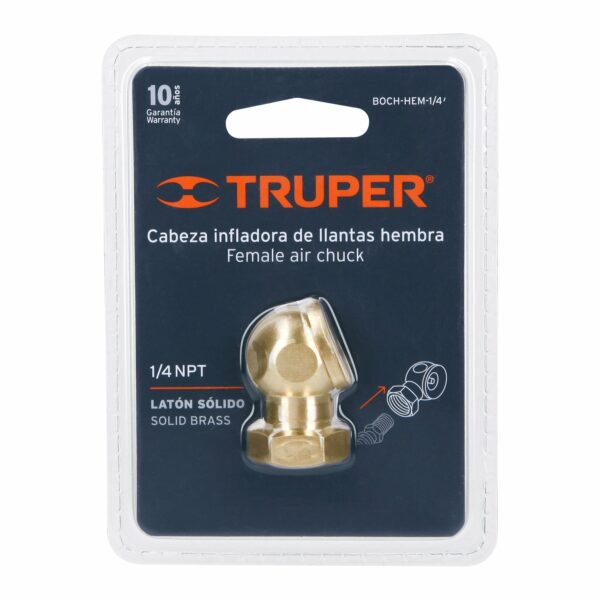 Inflador llantas cabeza sencilla hembra cuerda 1/4 NPT