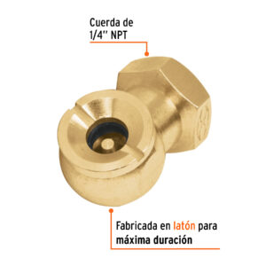Inflador llantas cabeza sencilla hembra cuerda 1/4 NPT
