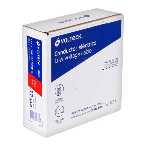 Cable Luz 12 AWG THHW-LS blanco rollo 100m
