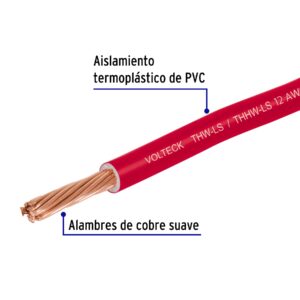 Cable Luz 12 AWG THHW-LS blanco rollo 100m