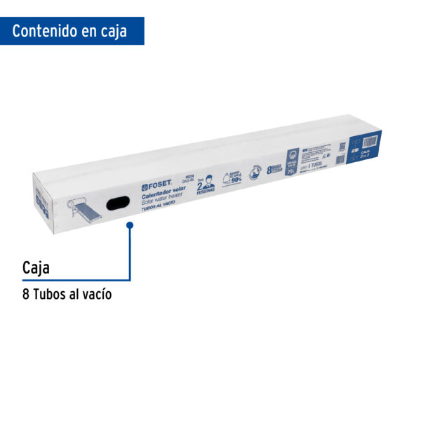 8 tubos de vidrio para modelo CALE-8S