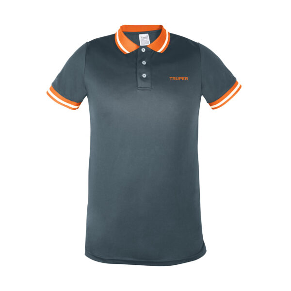 Playera tipo polo, dry fit, gris, para caballero, talla XXG