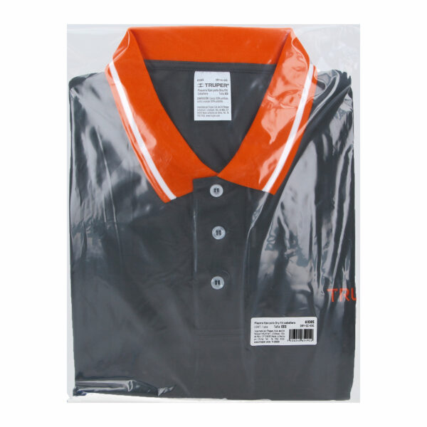 Playera tipo polo, dry fit, gris, para caballero, talla XXG