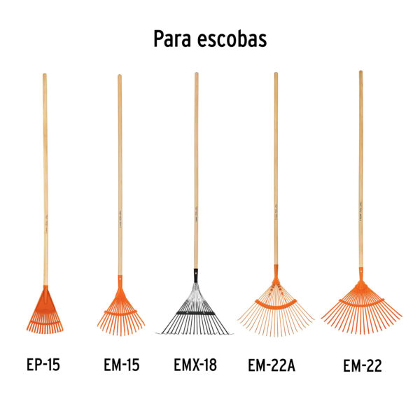 Mango de repuesto largo, para escoba de jardin, 48"