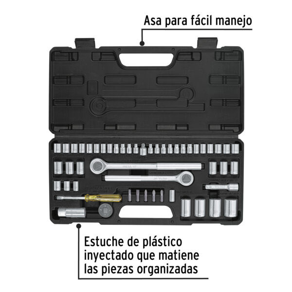 Set de herramientas para mecanica con 51 piezas Pretul