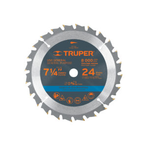 Disco sierra para madera 7-1/4" de 24 dientes Centro 5/8"