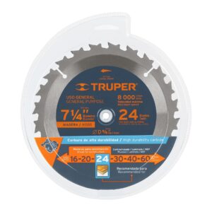 Disco sierra para madera 7-1/4