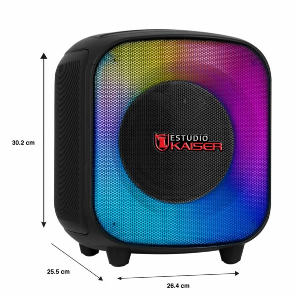 Bocina 6.5" de 40 wrms xtreme box con 2 Microfonos Inalambricos