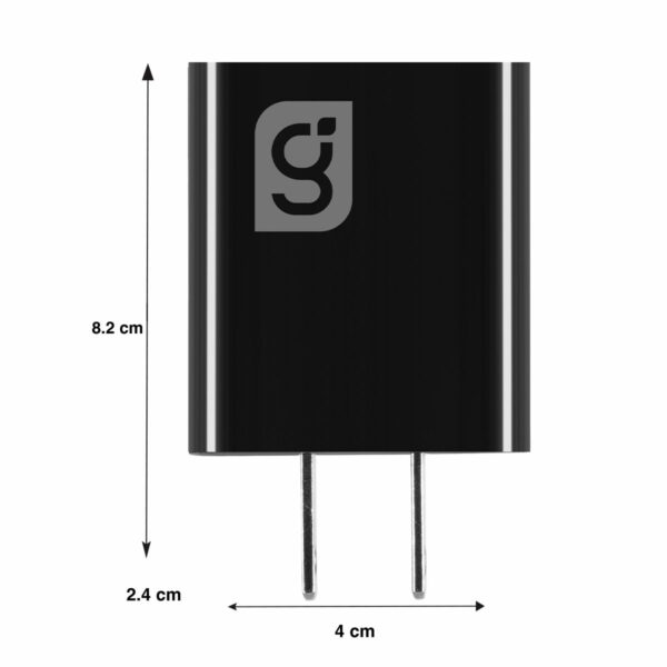 Cargador tipo C Carga Ultrarapida 3.1A de 20w Negro