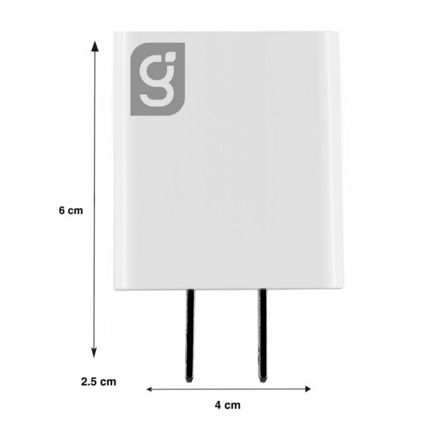 Cargador tipo C Carga Ultrarapida 3.1A de 20w Blanco