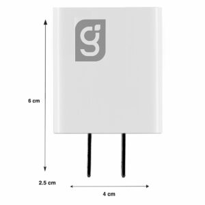 Cargador carga rápida 2.1A con 2 puertos USB Blanco