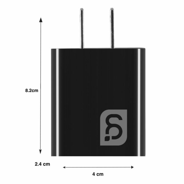 Cargador USB Carga Ultra Rapida 3.1A de 20w Negro