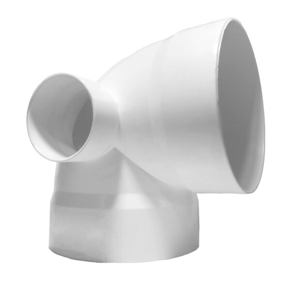 Codo PVC Sanitario 4" 90° Reduccion Lateral 2"
