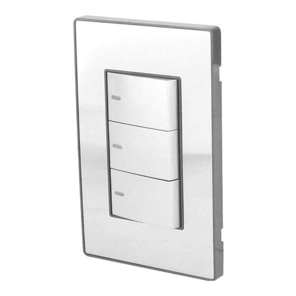 Placa Armada Triple Apagador con 1 Escalera Acero Inoxidable Cordoba
